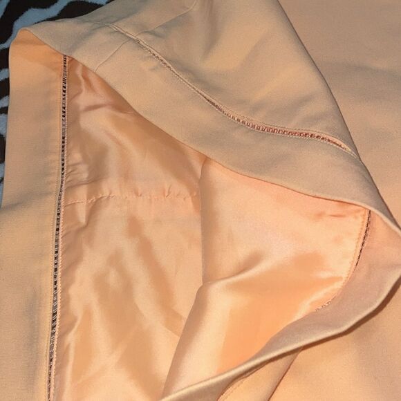 Elizabeth & James - Light Orange Sleeveless Racerback Sheath Mini Dress Sz 10 - Picture 5 of 10